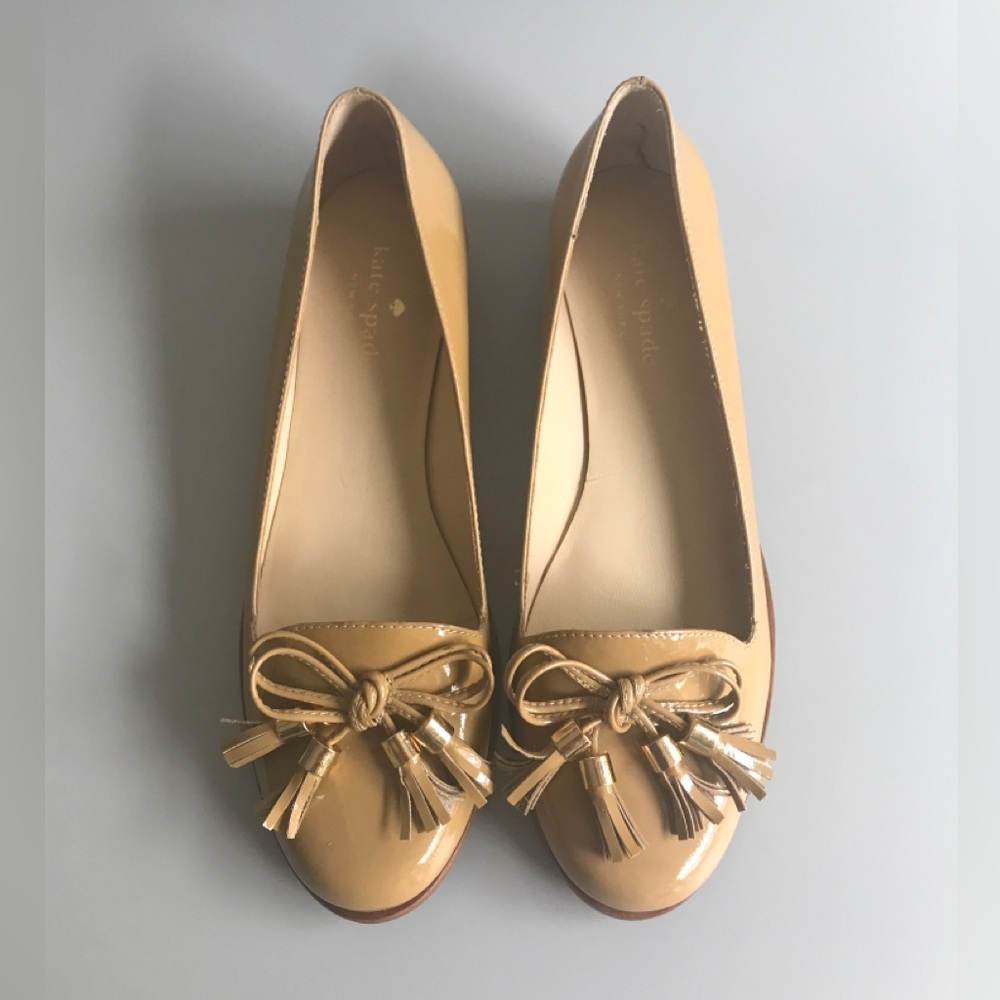 Kate Spade Nude Leather Flats Size: US 6.5M